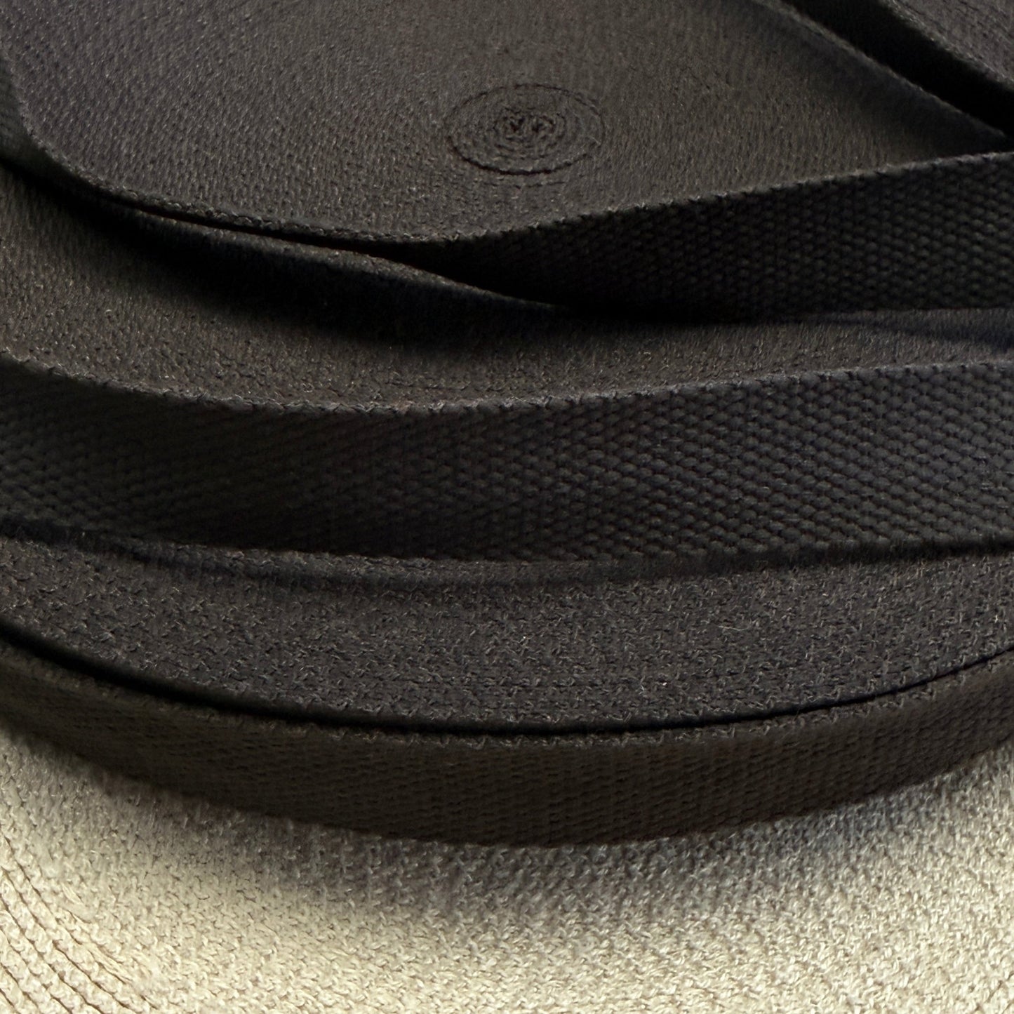 1" Organic Cotton RPET Webbing - Earth Brown (Dark Brown) - Simplifi Fabric