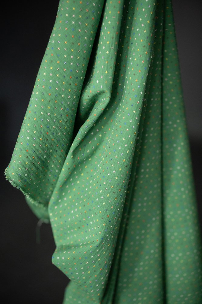 Green Bobbette Cross Indian Cotton - Merchant & Mills