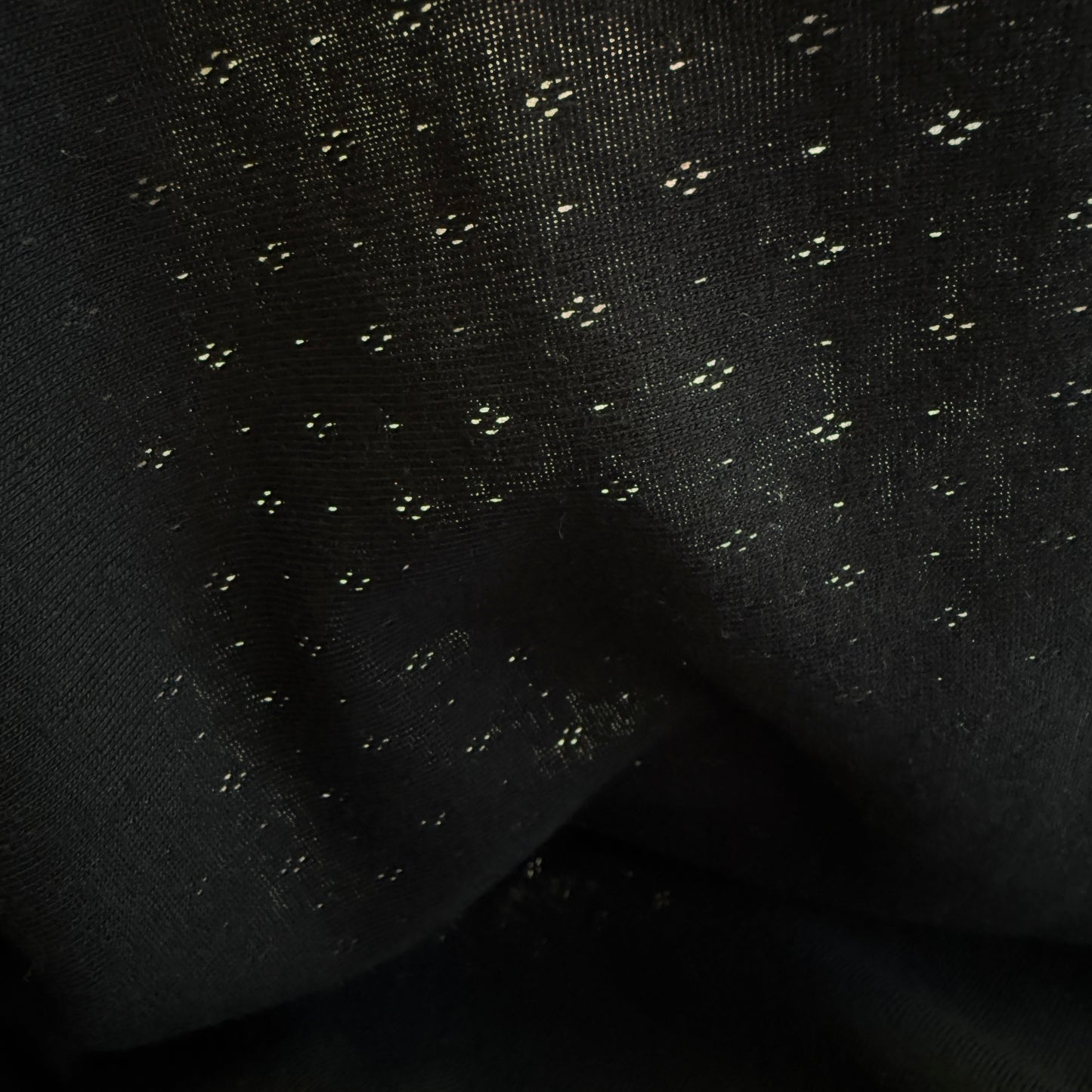 Delicate Diamonds Pointelle Knit Fabric - Organic Cotton - Good Night