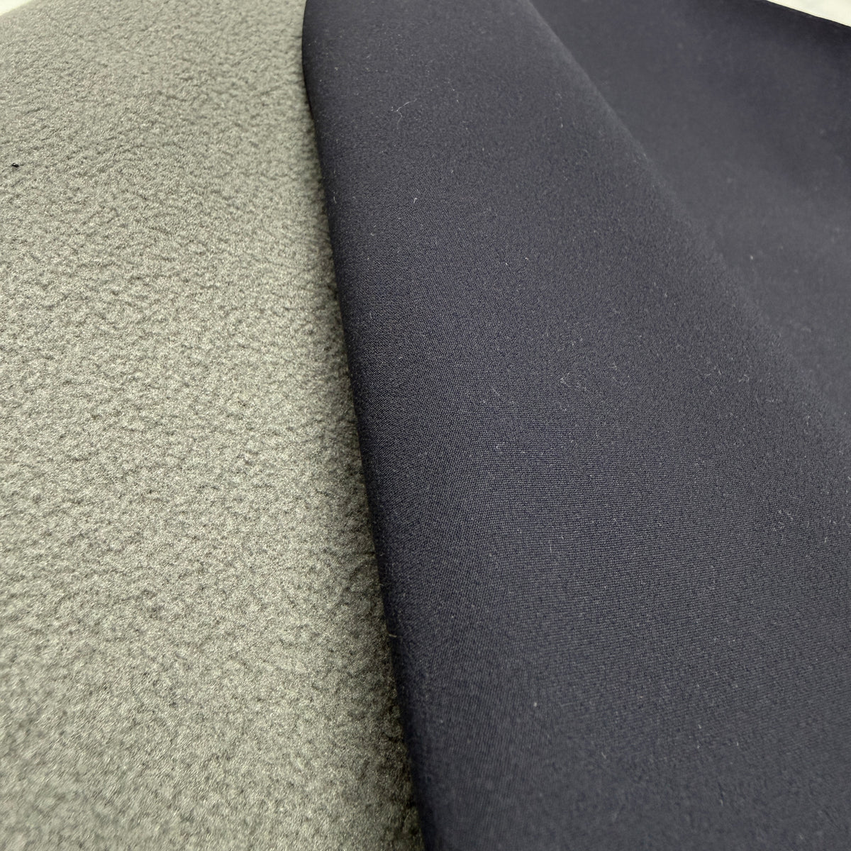 Water Repellent Outer Shell/Fleece Lined - Deep Navy/Grey Fleece (Deadstock)