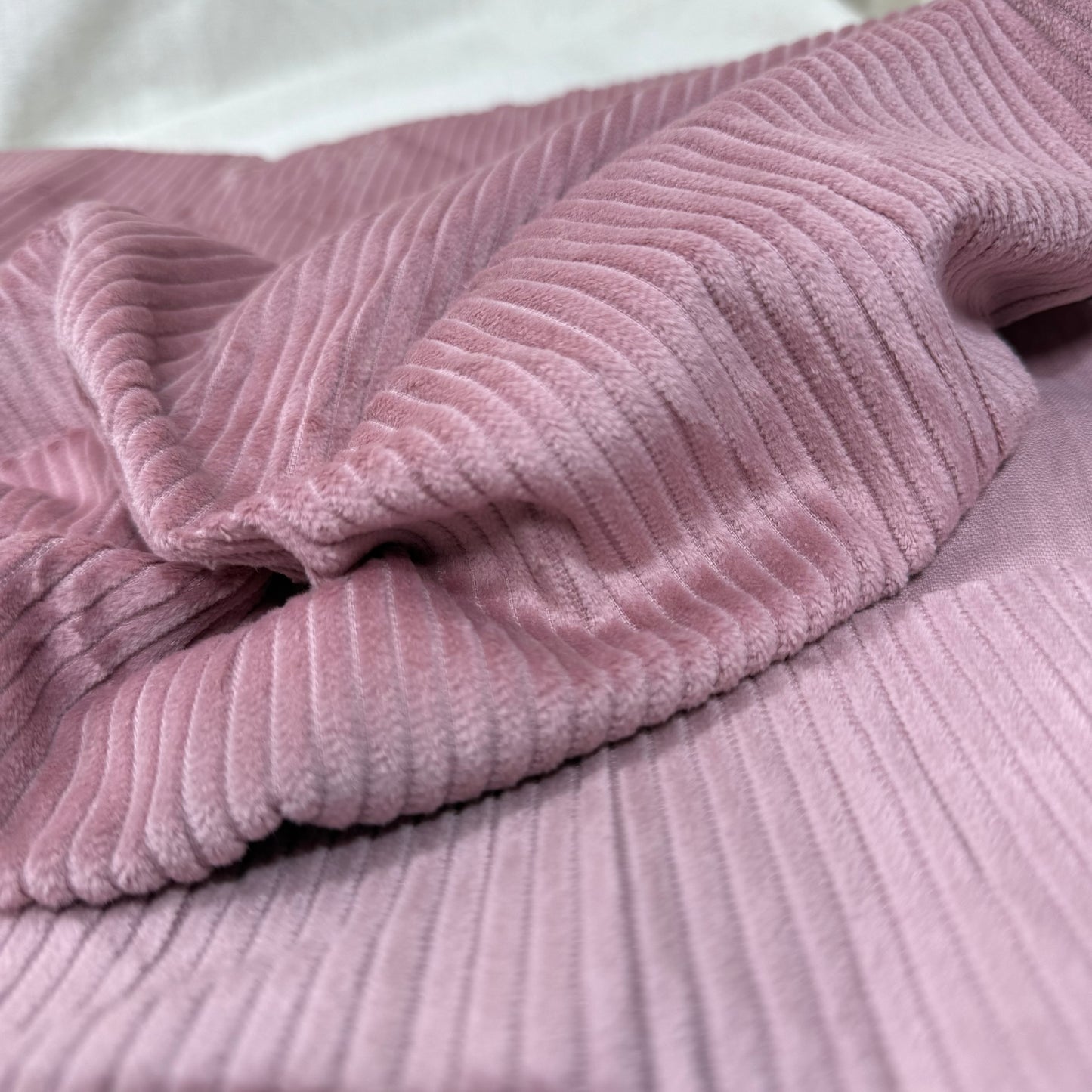 Organic Cotton 4.5 Wale Jumbo Corduroy - Rose Dust