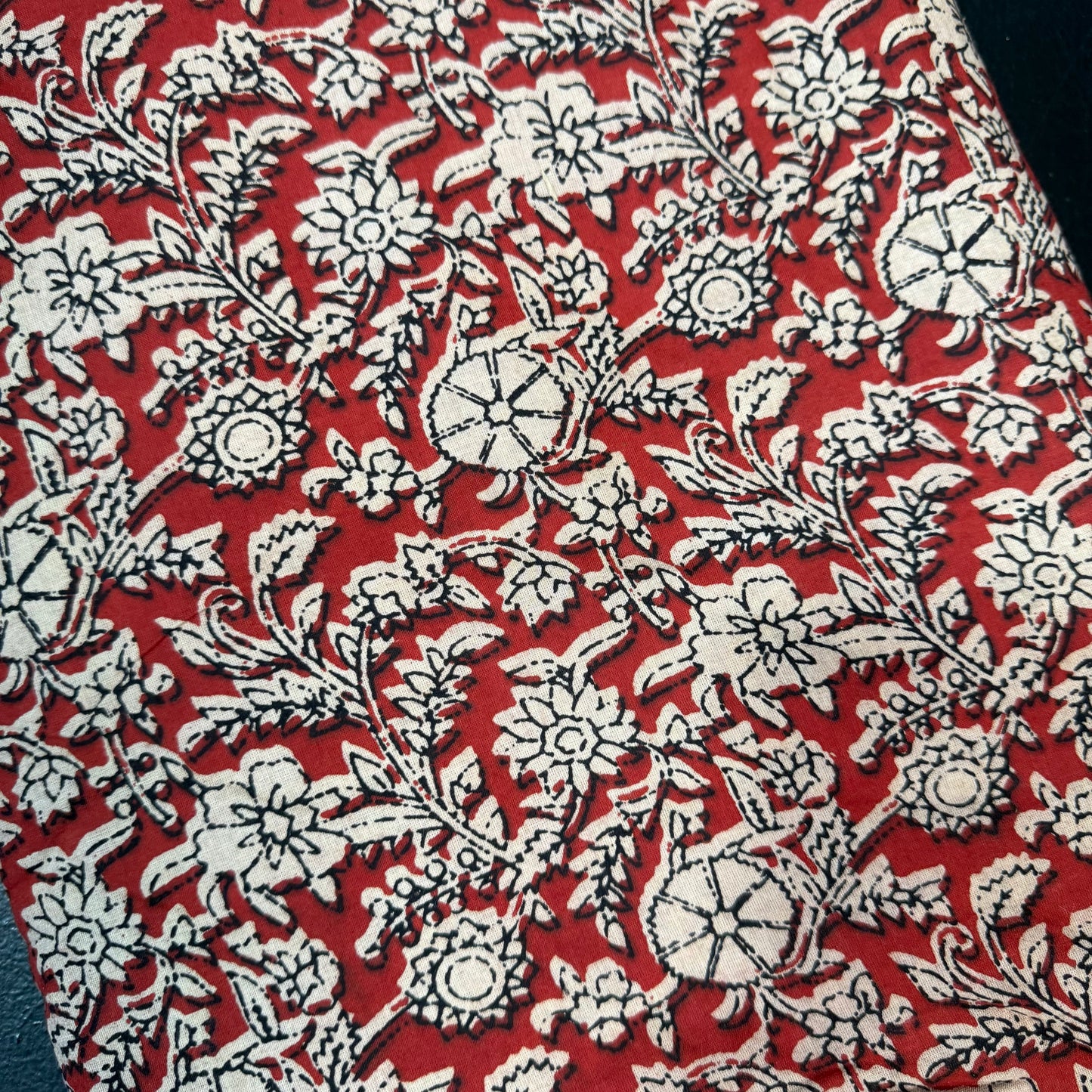 Rustic Wildflower Vine - Bagru Indian Cotton Block Print