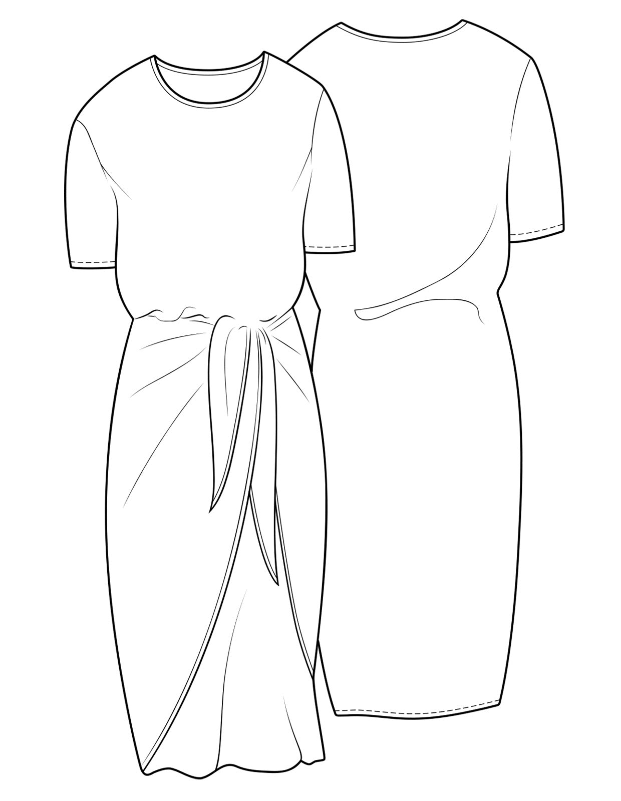 The Pareo Dress - PDF Pattern - The Makers Atelier
