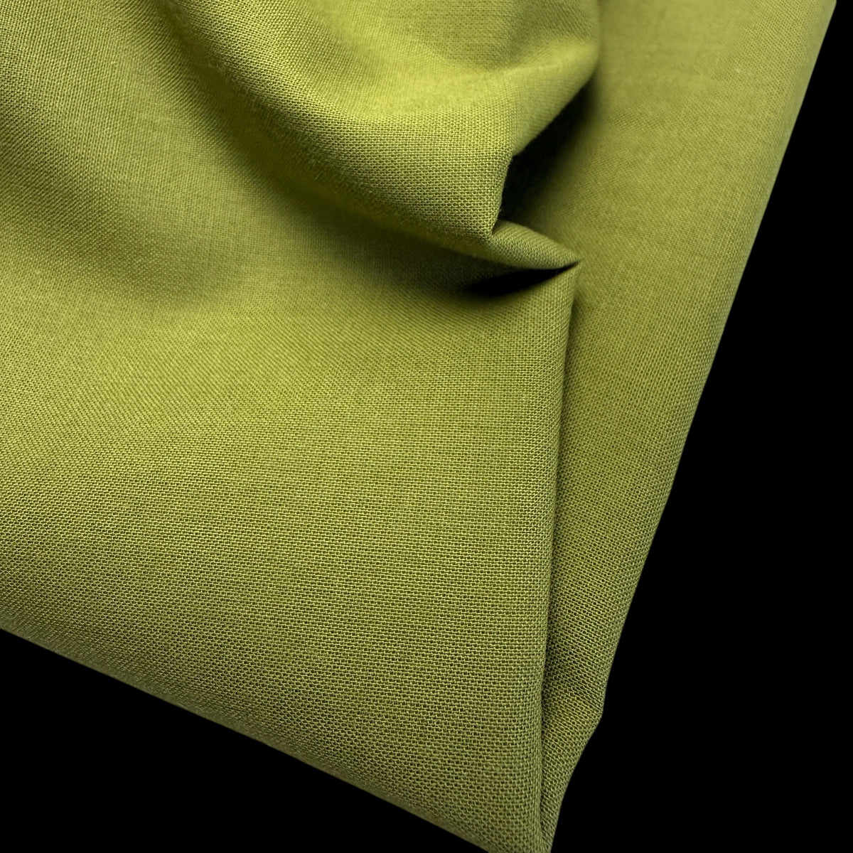 Organic Cotton Voile - 75 gsm - Olive Chartruese
