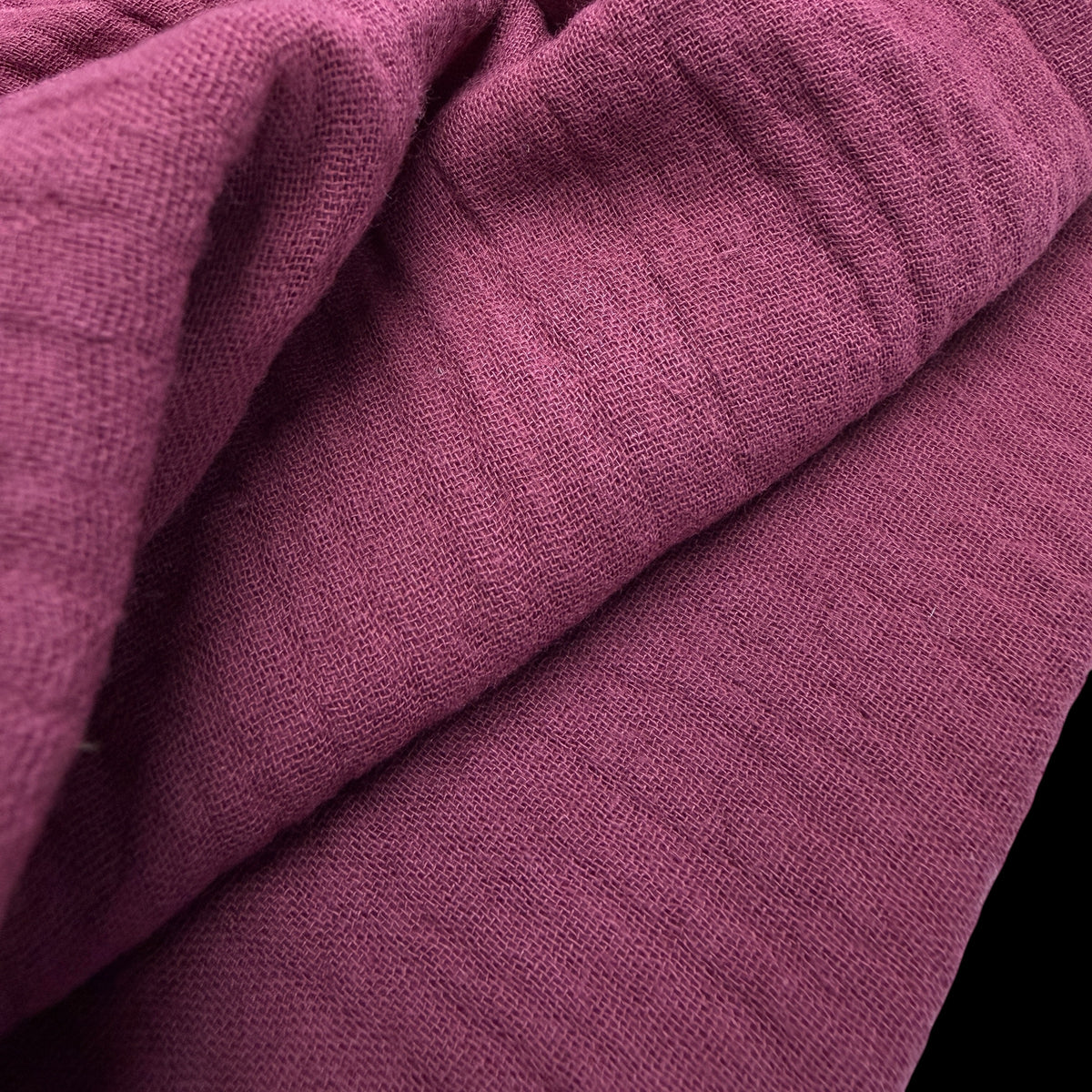 Organic Cotton Double Gauze - 120 GSM - Burgandy