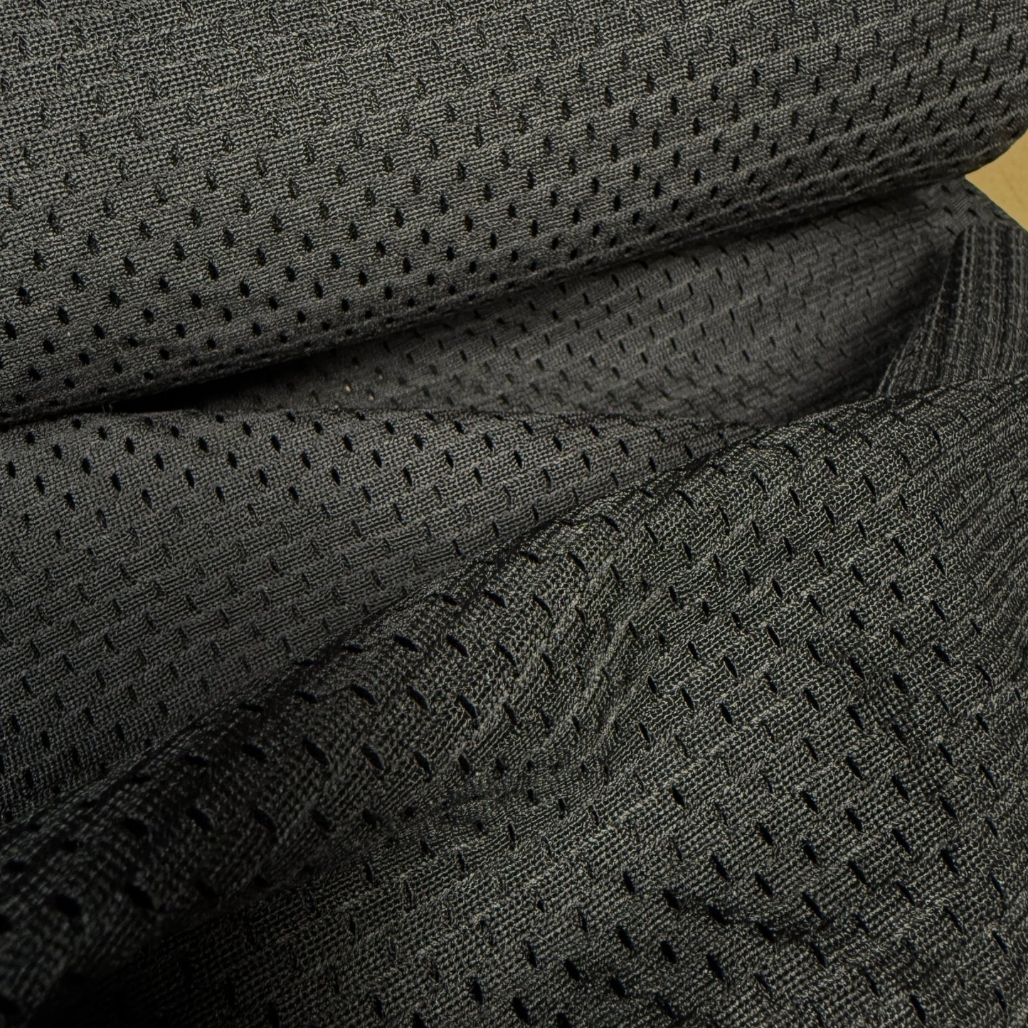 Athletic Black Mesh (Birdseye Athletic Mesh) - Deadstock - Simplifi Fabric