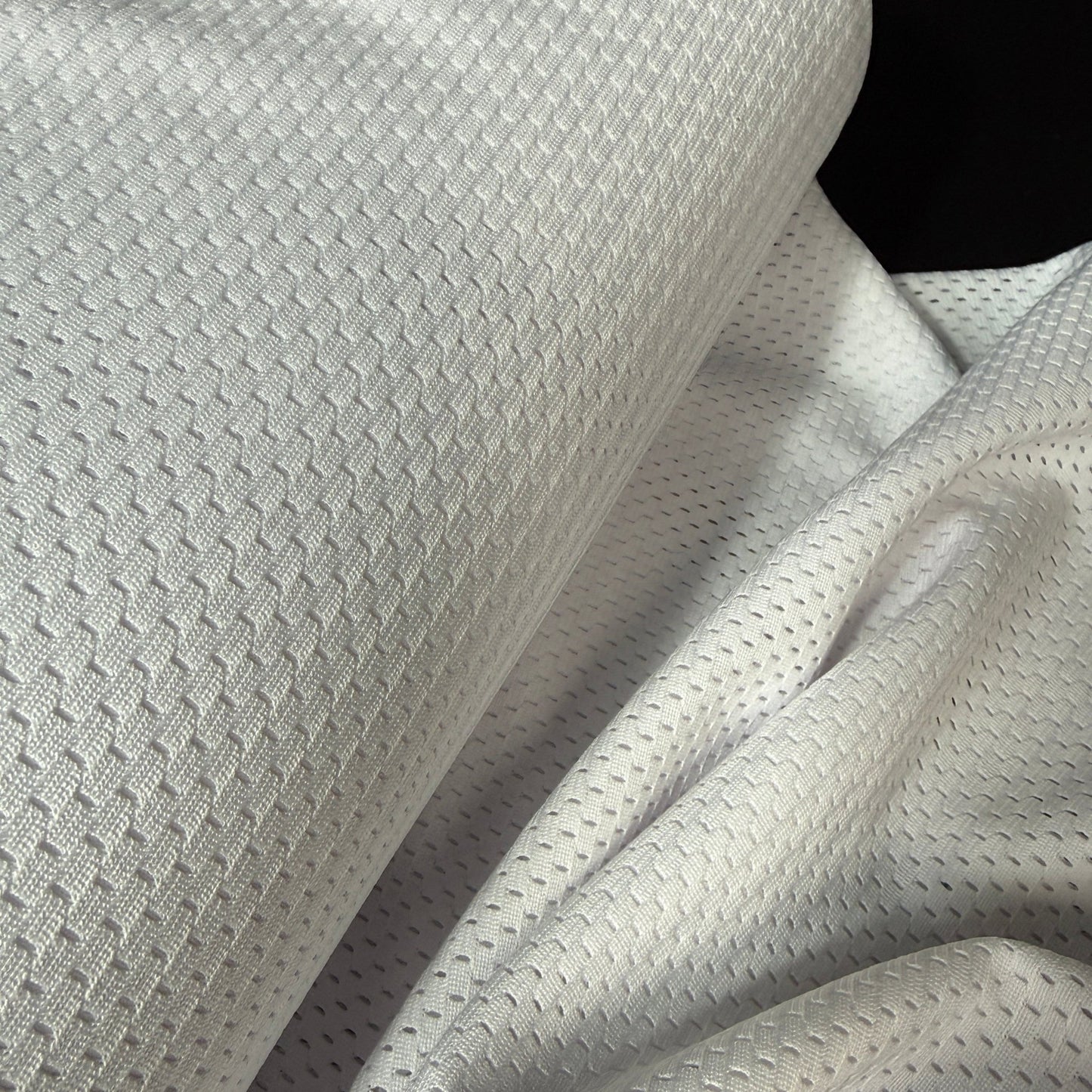 Athletic White Mesh (Birdseye Athletic Mesh) - Deadstock - Simplifi Fabric