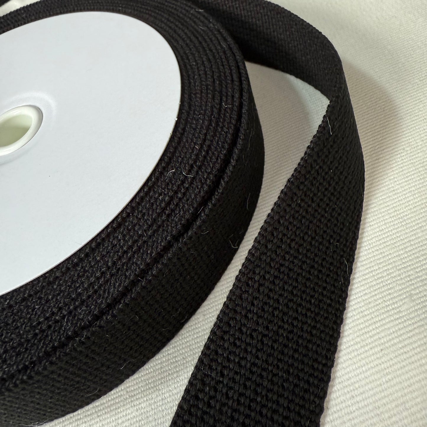 30mm Webbing - Black - Japanese Import (sold per meter)