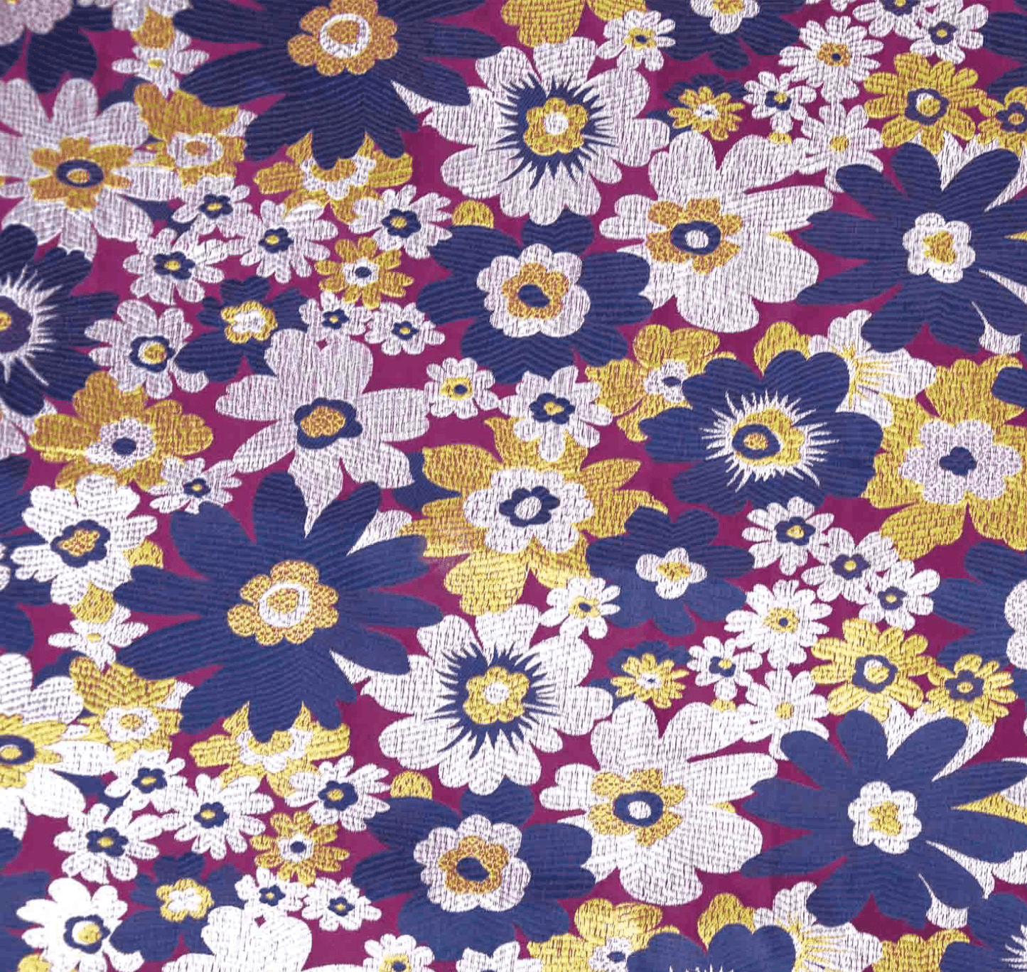 Blue & Purple Brocade - Katia - Simplifi Fabric