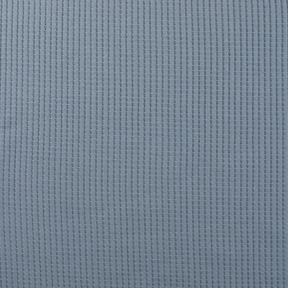 Cotton Waffle Tricot - European Import - Dusty Blue - Simplifi Fabric