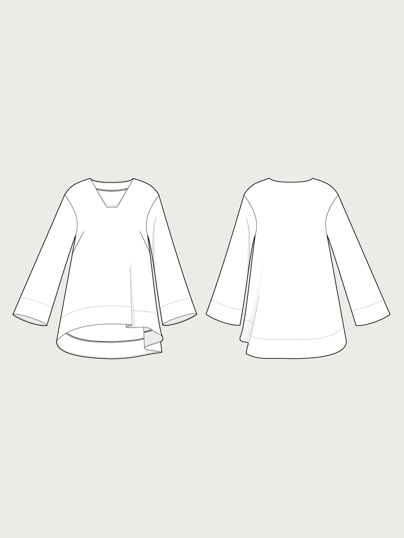 Fitted Waist T-Shirt Pattern - The Assembly Line - Simplifi Fabric