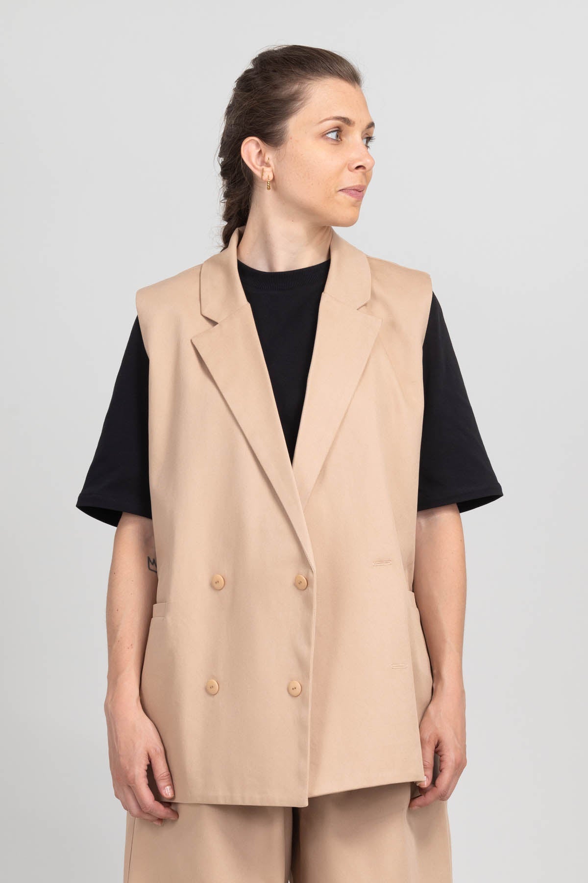 I am ROSE - Oversized Double - Breasted Blazer Pattern - I AM PATTERNS - Simplifi Fabric