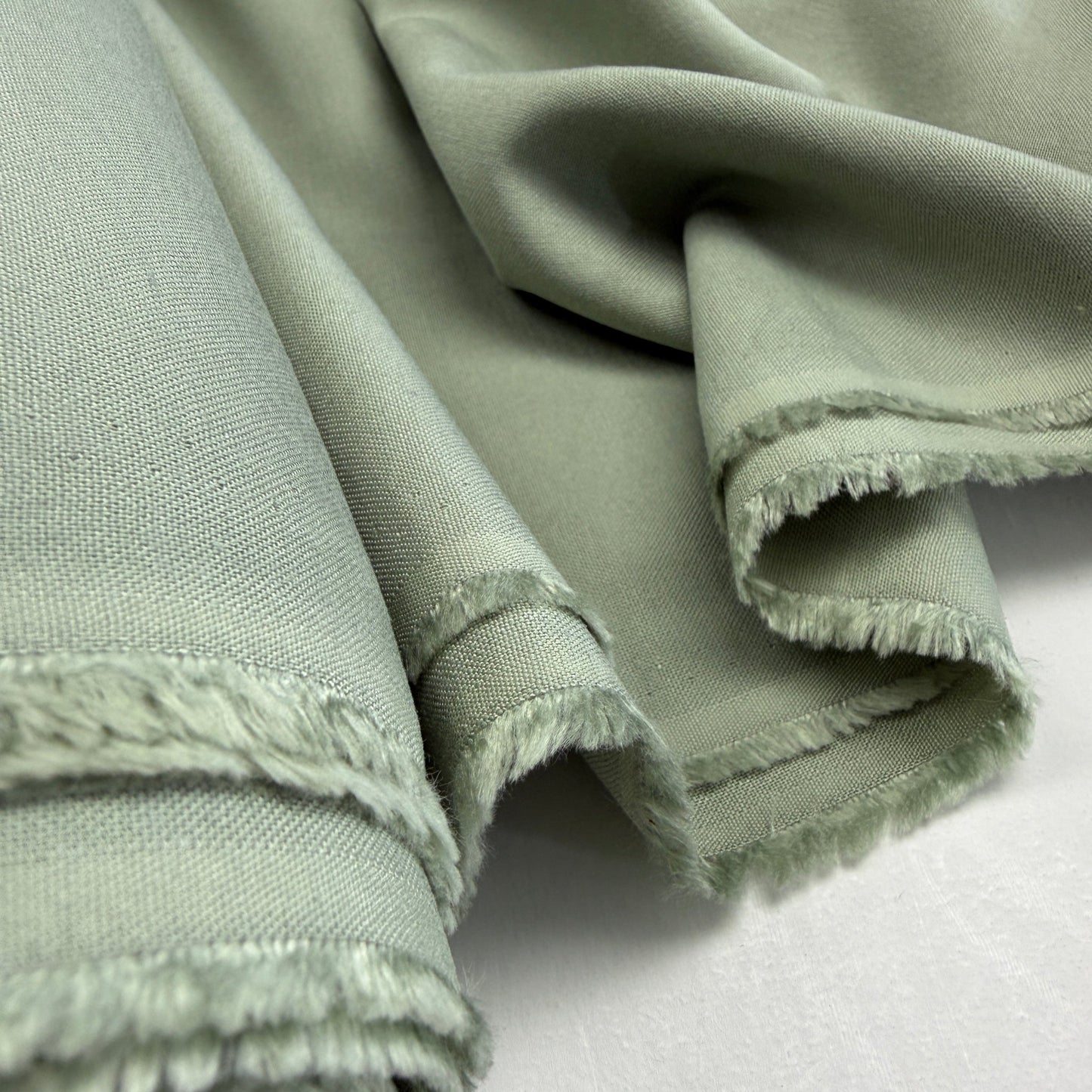 Linen + Viscose + Cotton Mix - Pale Sage - Simplifi Fabric