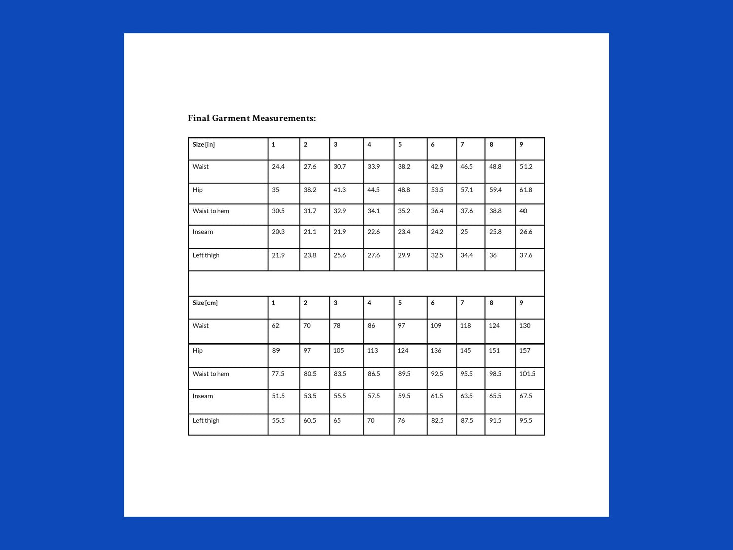 LUCE Trousers by Kaisa Rissanen PDF Sewing Pattern - TAUKO - Simplifi Fabric