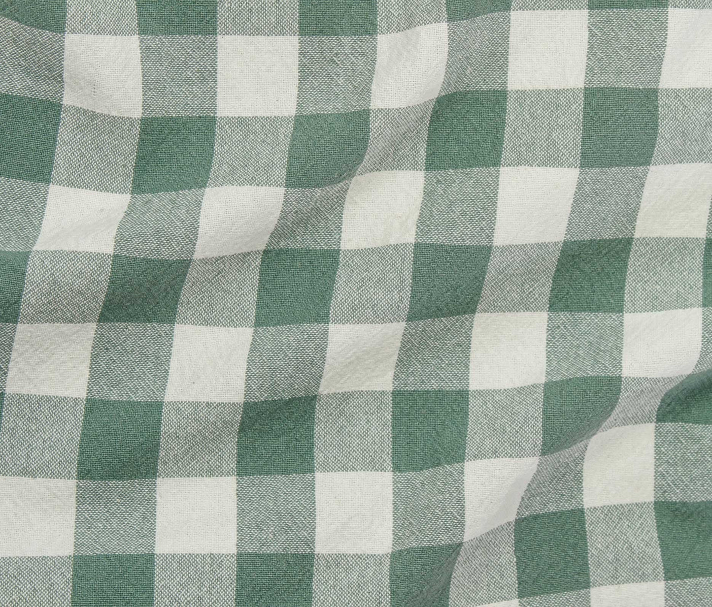 Organic Cotton Checkered - Sage - Simplifi Fabric