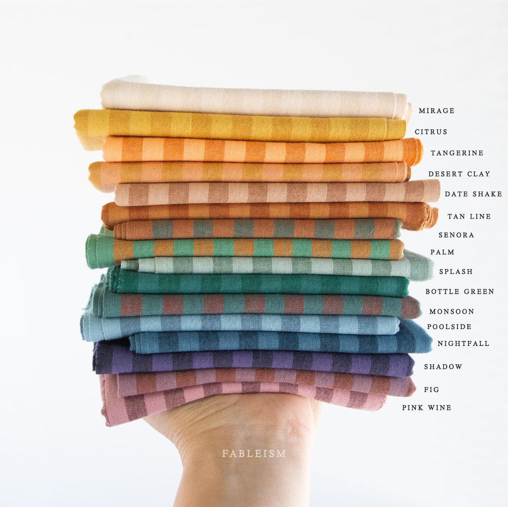 Sun Stripes - Pink Wine - Fableism Supply Co. - Simplifi Fabric