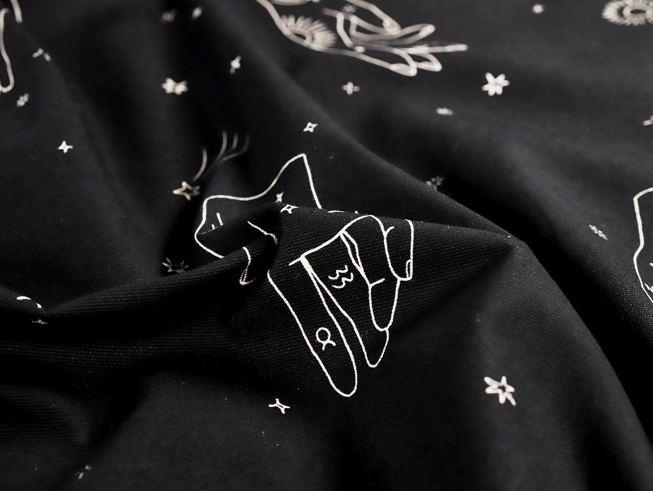 Tabitha Stretch Denim - Black - Oeko - Tex 100 - Fabric Godmother - Simplifi Fabric