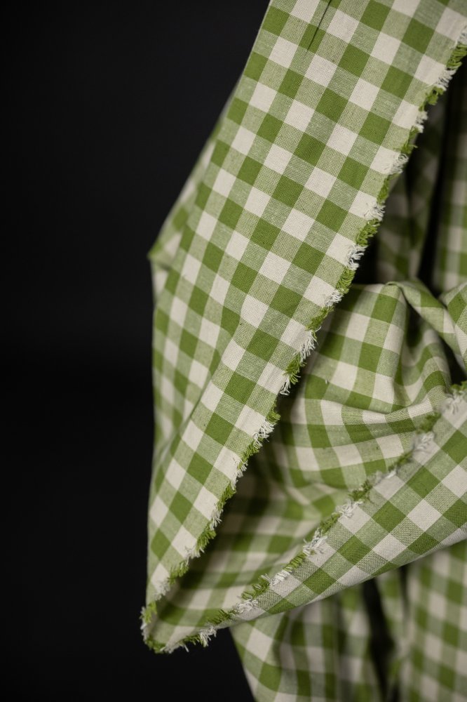 Tartines Organic Cotton Linen Gingham - European Import - Merchant & Mills - Simplifi Fabric