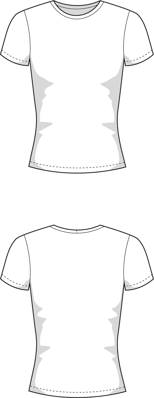 The Basic T-Shirt - Paper Sewing Pattern - Juliana Martejevs - Simplifi Fabric
