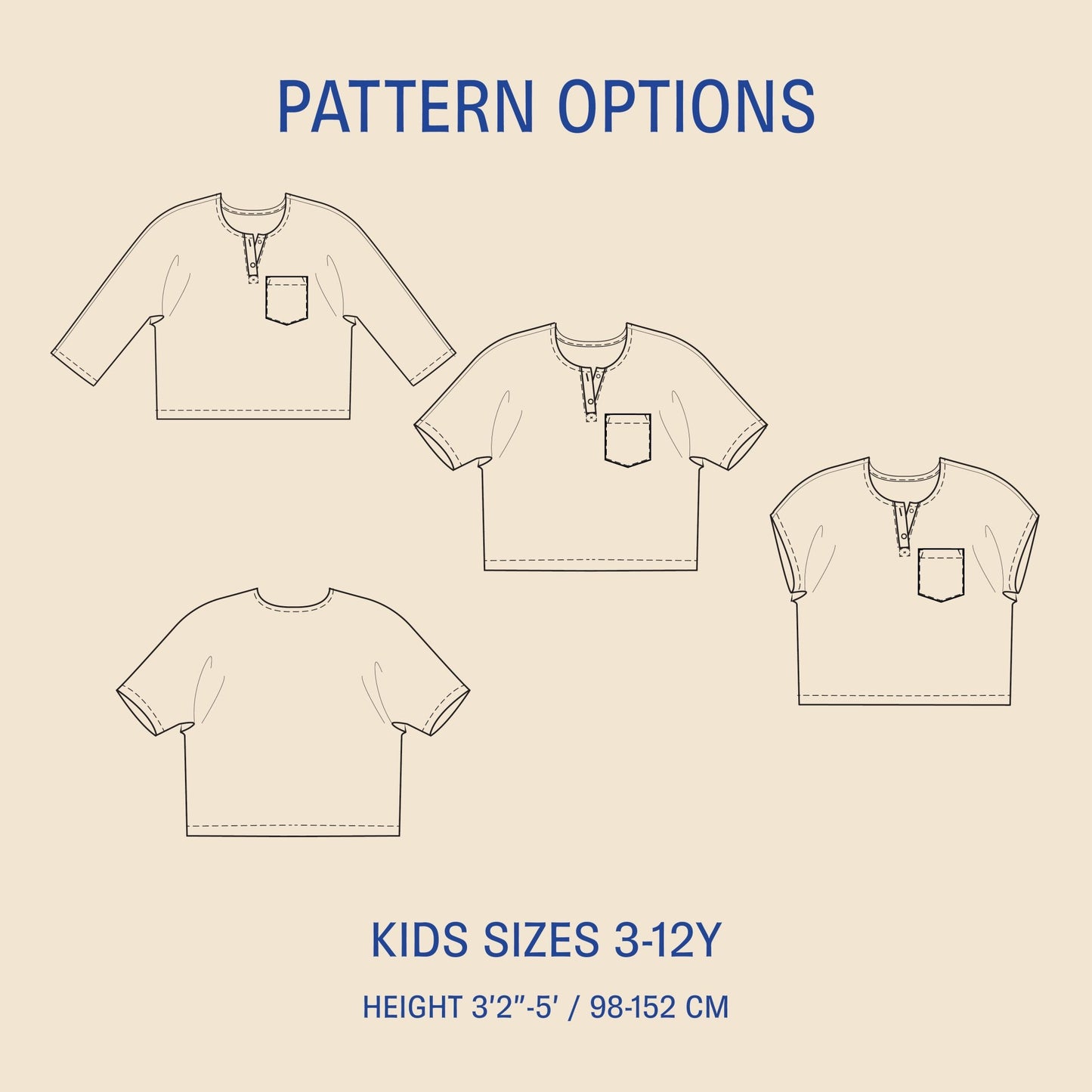 Una Shirt Kids' Paper Pattern - Wardrobe by Me - Simplifi Fabric