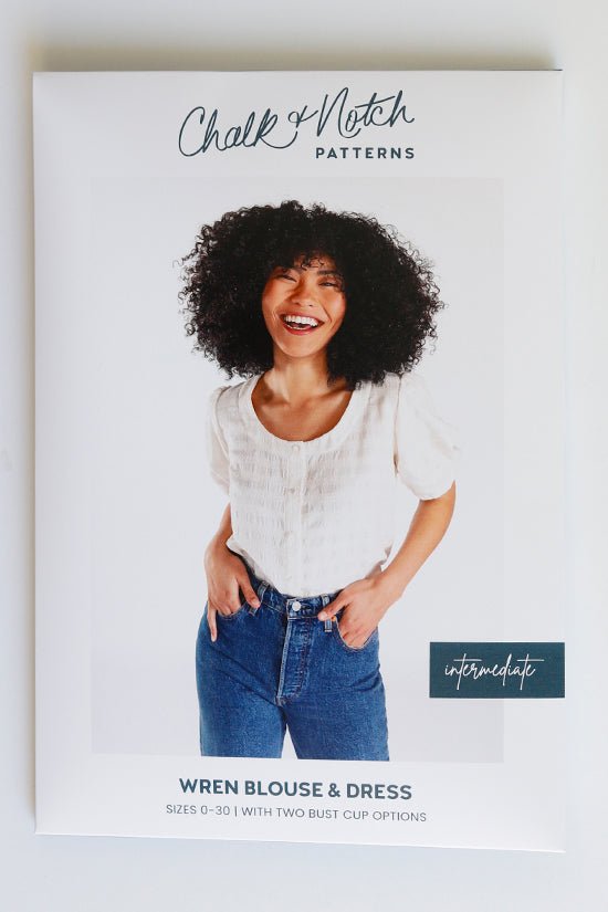 Wren Blouse/Mini - Dress Pattern - Chalk + Notch - Simplifi Fabric