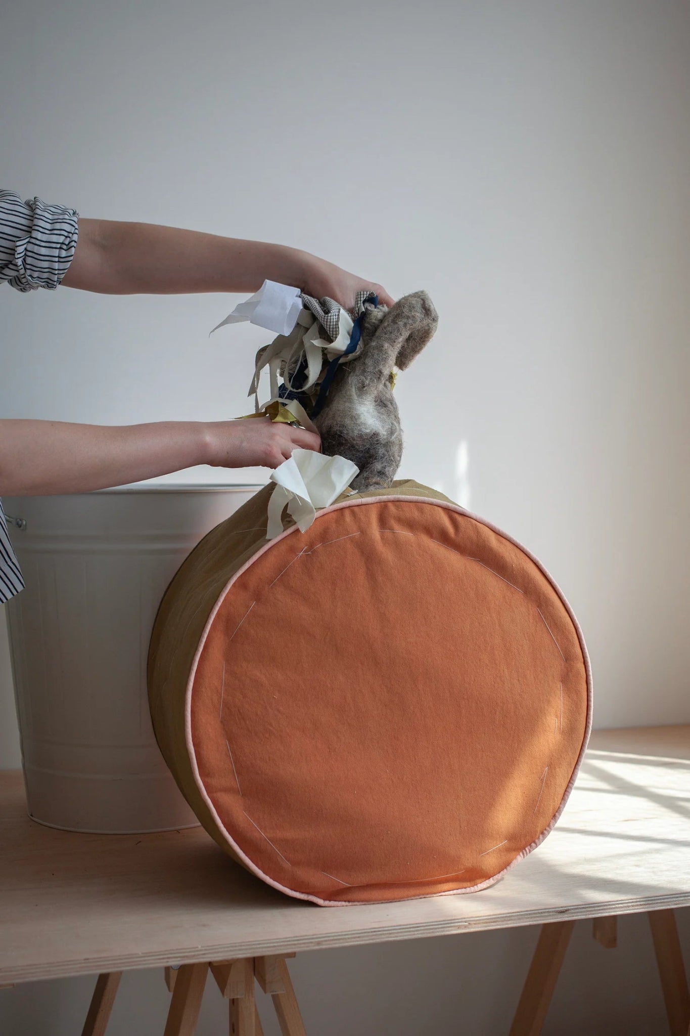 Zero Waste Poof PDF Pattern - Modern Sewing Co. - Simplifi Fabric