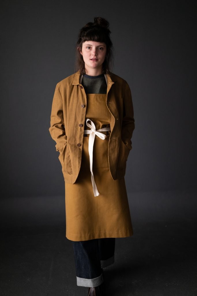 Flax Cotton British Dry Oilskin - Nicotine - Merchant & Mills - Simplifi Fabric