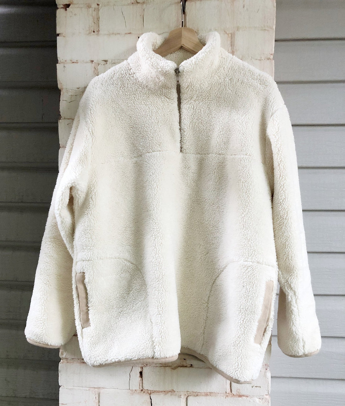 Patagonia Style Pullover in Organic Cotton Sherpa - Simplifi Fabric