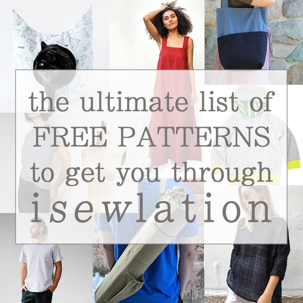 The ultimate list of FREE patterns to get you through iSEWlation - Simplifi Fabric