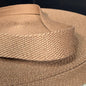 1" Organic Cotton RPET Webbing - Natural Toffee - Simplifi Fabric