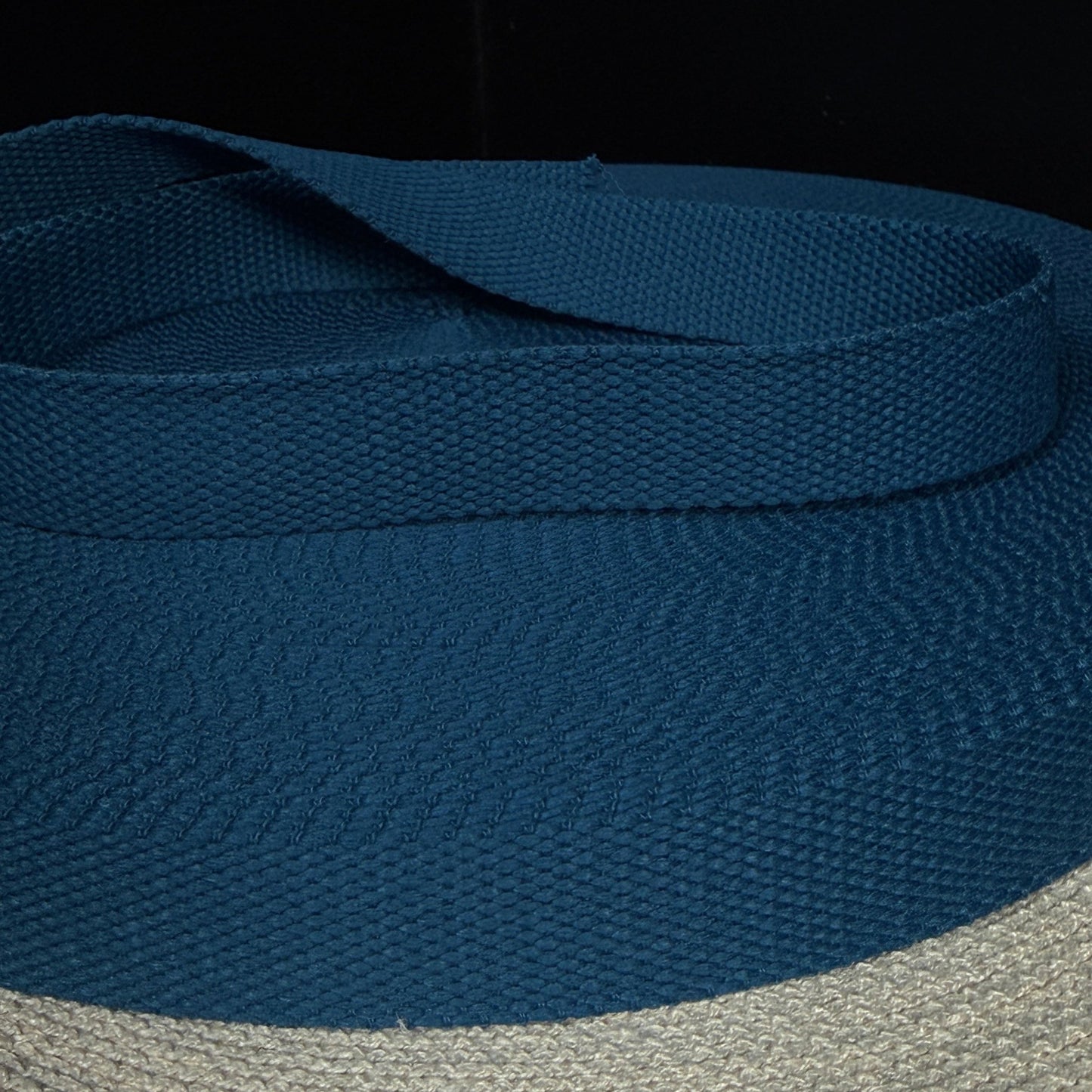 1" Organic Cotton RPET Webbing - Nordic Blue - Simplifi Fabric