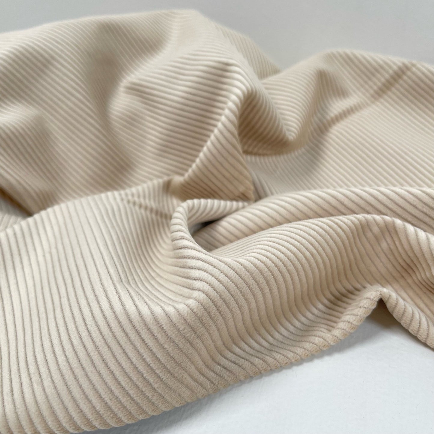 100% Organic Cotton Corduroy - 8 Wale - Parchment - Simplifi Fabric