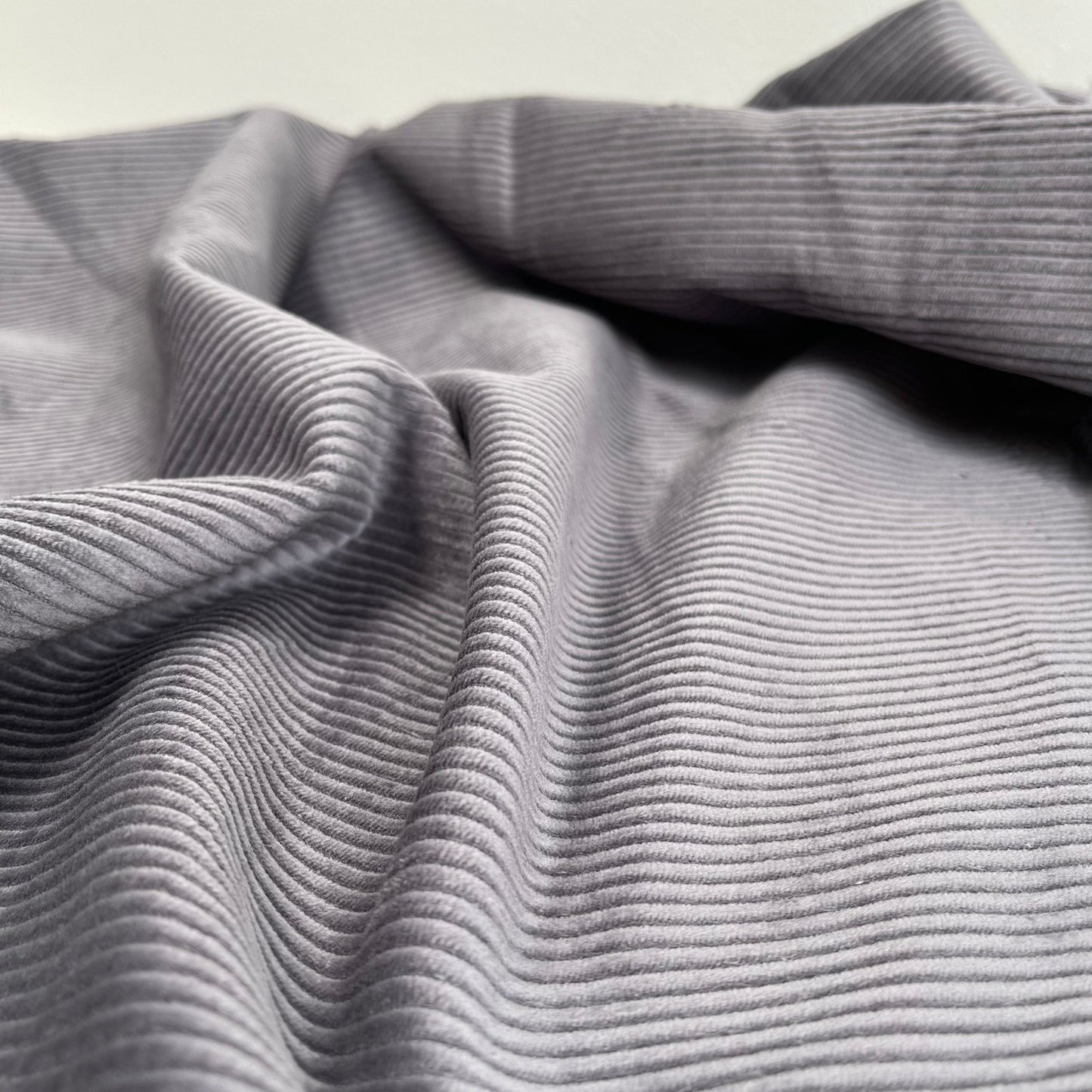 100% Organic Cotton Corduroy - 8 Wale - Storm Grey - Simplifi Fabric