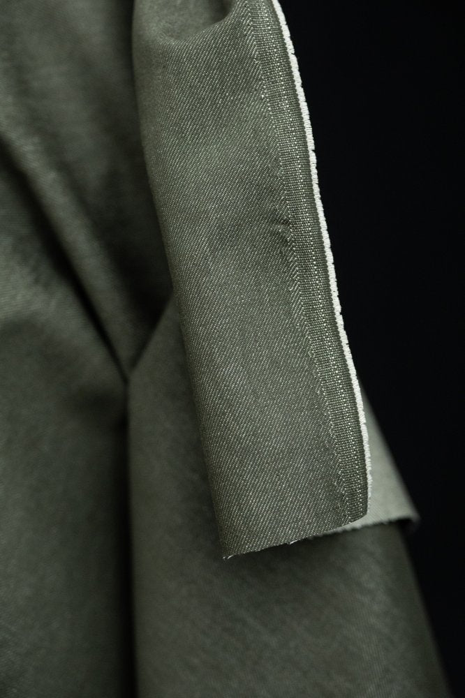 10oz Organic Cotton Denim - Military Green - Merchant & Mills - Simplifi Fabric