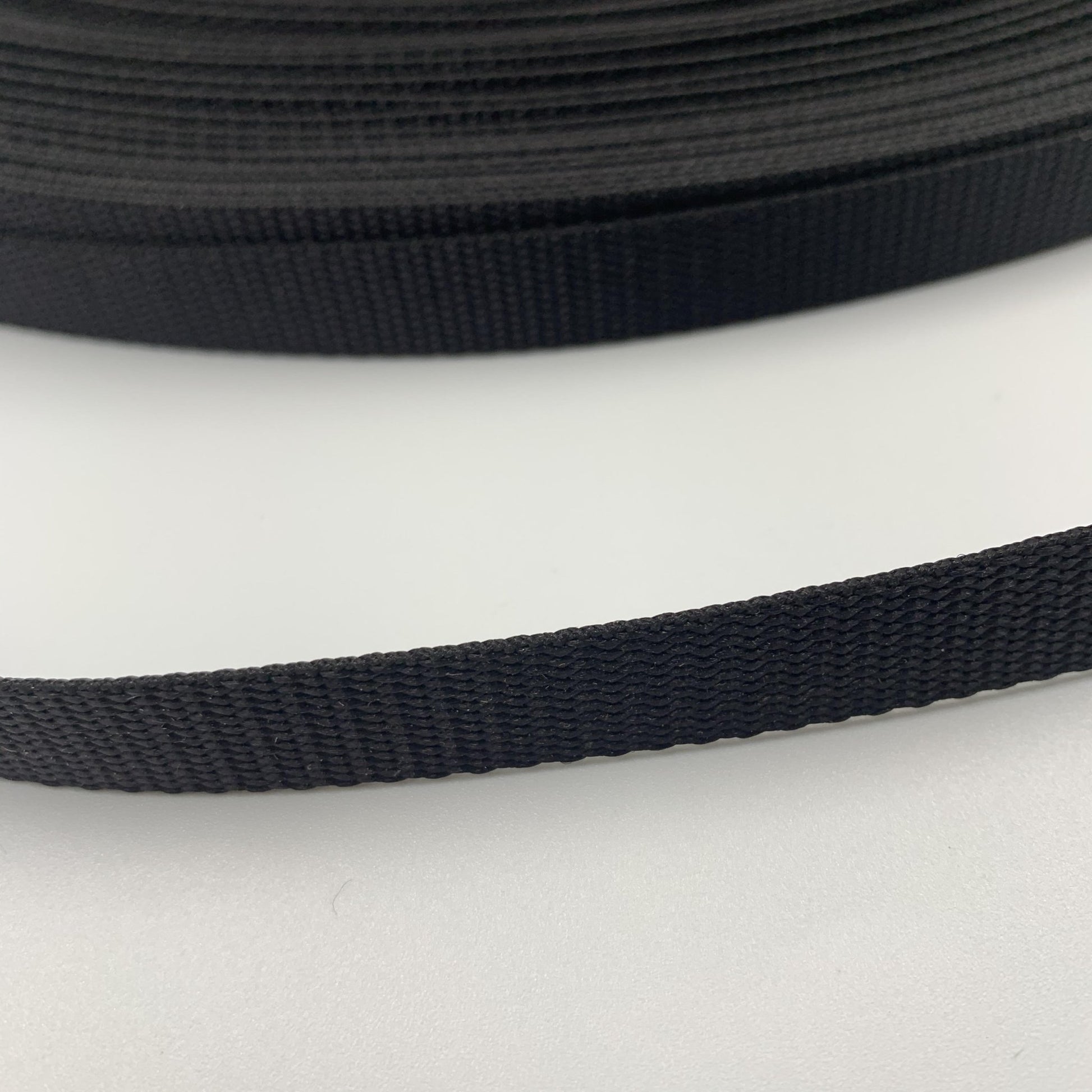 1/2" Medium Weight Nylon Webbing - Black - By The Yard/36" - Simplifi Fabric