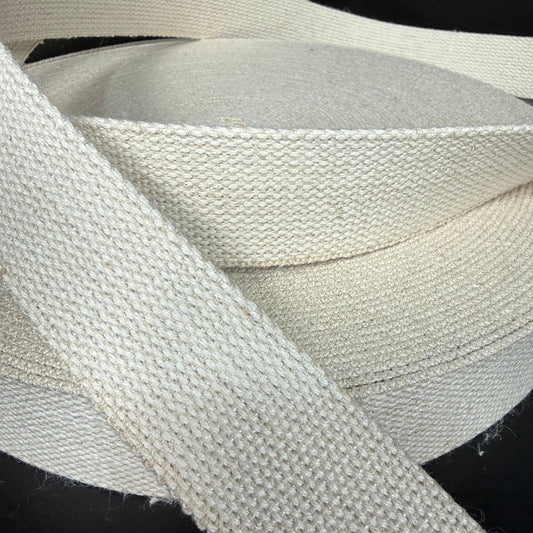 1.5" Hemp Webbing - Natural (undyed/unbleached) - Simplifi Fabric