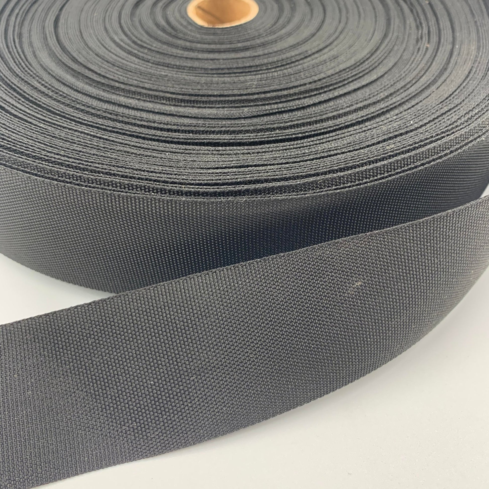 1.5" Light Weight Nylon Grosgrain Tape - Black - By The Yard/36" - Simplifi Fabric