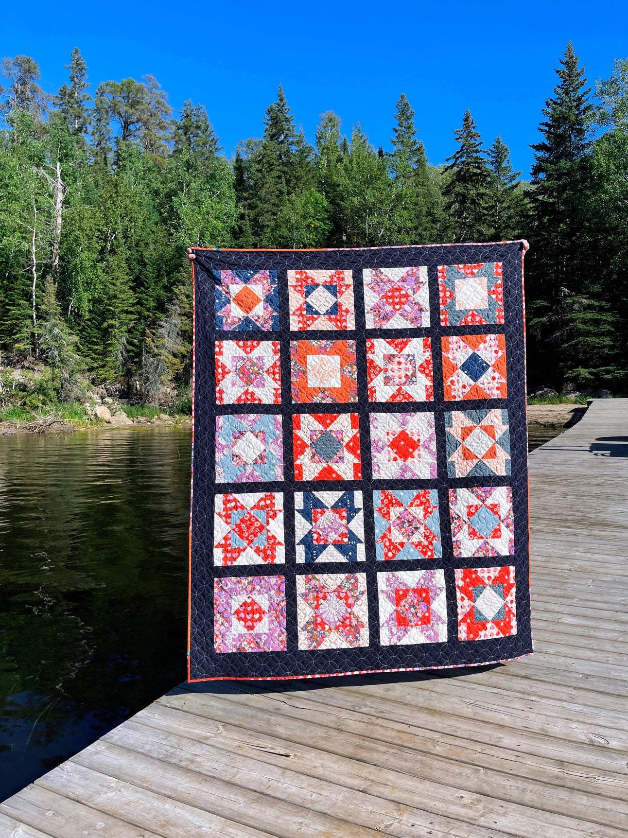 Prairie Rose Paper Pattern - The Blanket Statement Quilt Co.