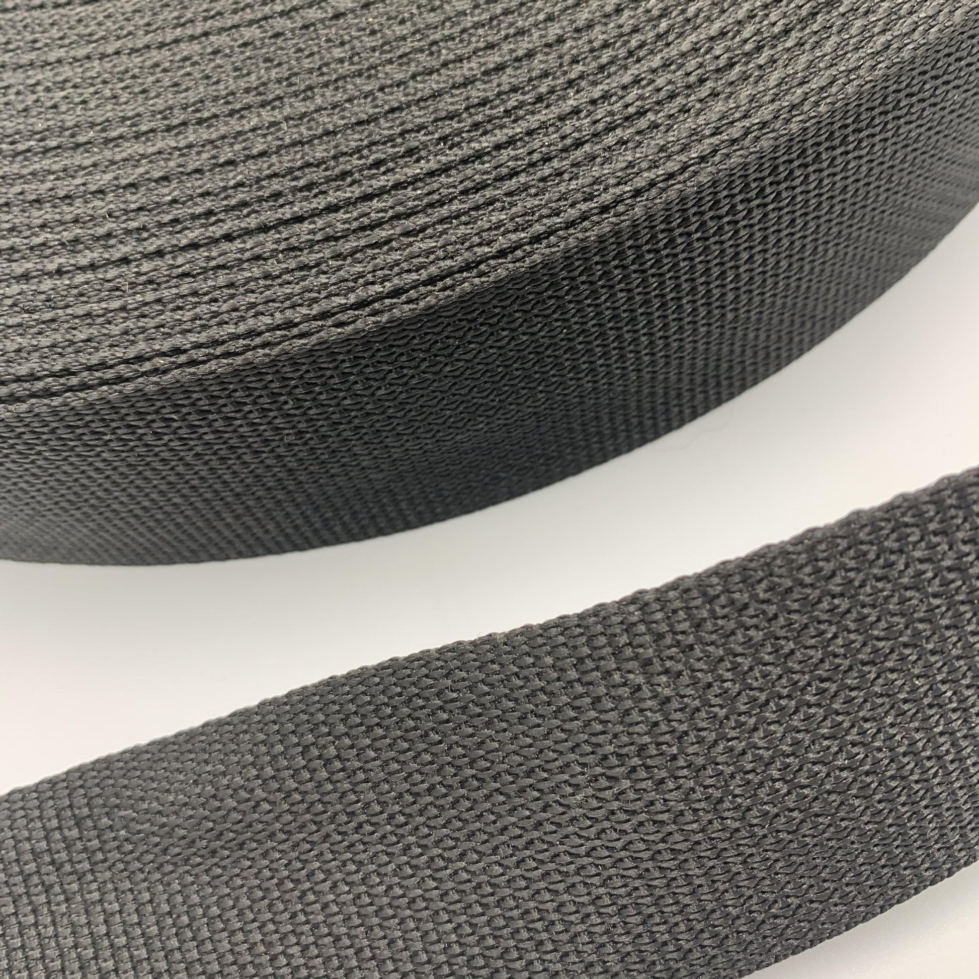 2" Medium Weight Polypropylene Webbing - Black - By The Yard/36" - Simplifi Fabric