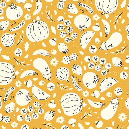 Freshly Picked - Yellow - Homestead Haven - Shelby Warwood - Cloud 9 Fabrics - Poplin