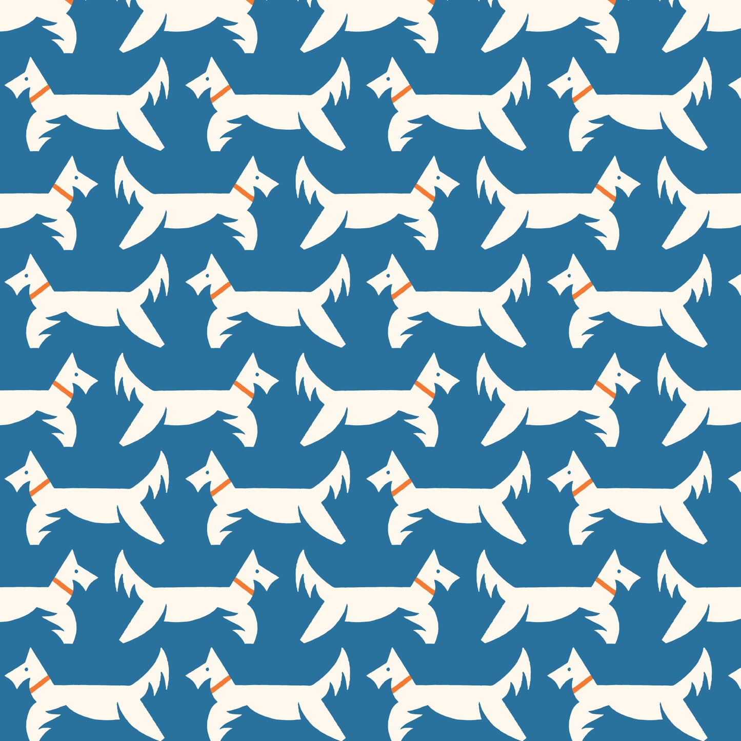 A Dog's Life - Navy - Orchard Deco - Ariana Martin - Cloud 9 Fabrics - Poplin