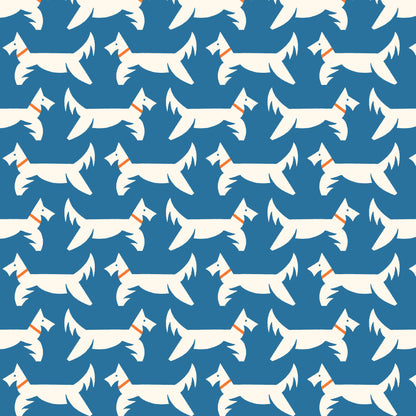 A Dog's Life - Navy - Orchard Deco - Ariana Martin - Cloud 9 Fabrics - Poplin