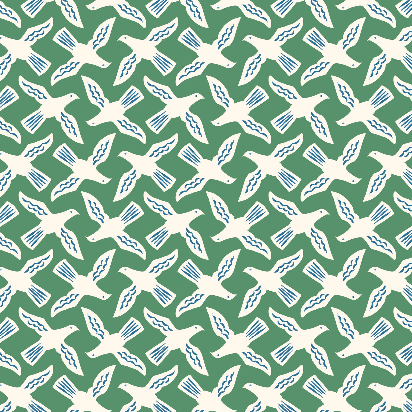 Flock - Green - Orchard Deco - Ariana Martin - Cloud 9 Fabrics - Poplin