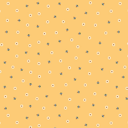 Firefly Twilight - Yellow - Firefly Moon - Leah Duncan - Cloud 9 Fabrics - Poplin