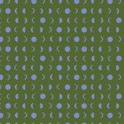 Lunar - Green - Firefly Moon - Leah Duncan - Cloud 9 Fabrics - Poplin