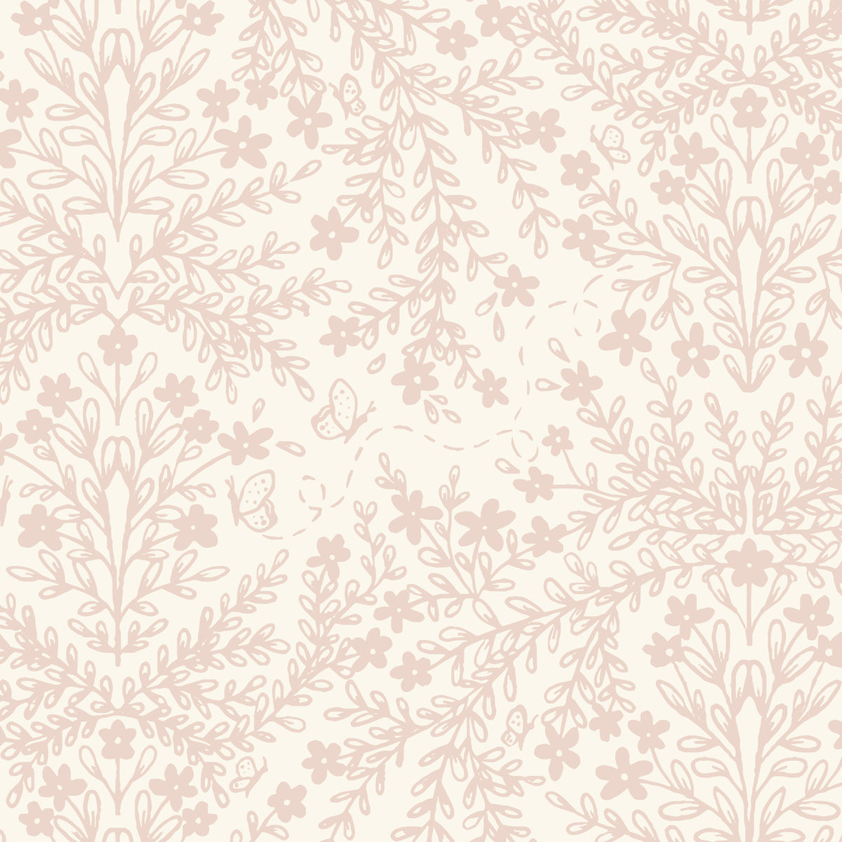 Snowlace - Blush - Lisee Ree Designs - Midwinter Memories - Cloud 9 Fabrics - Organic Cotton Poplin