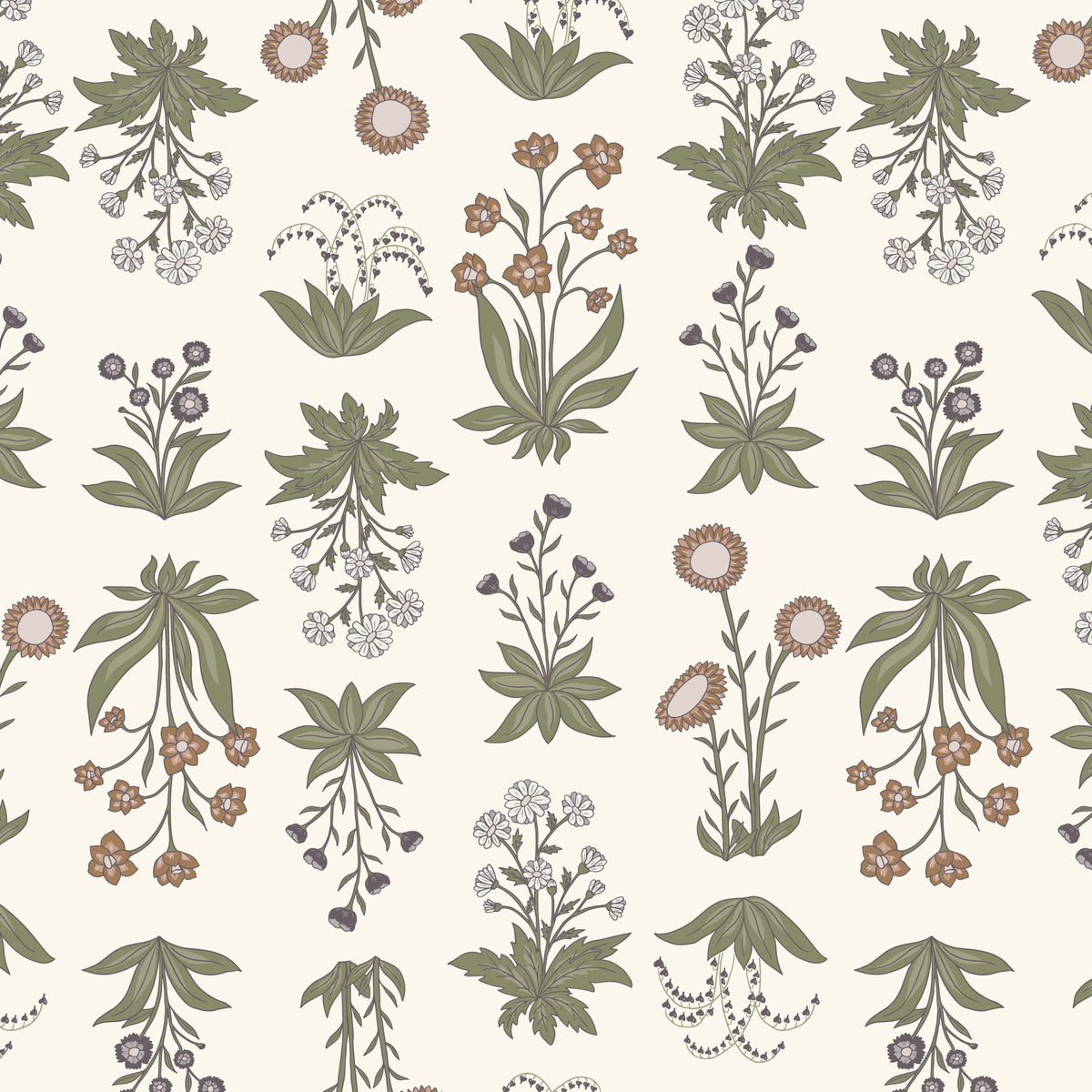 Hushed Rows - Lisee Ree Designs - Midwinter Memories - Cloud 9 Fabrics - Organic Cotton Poplin