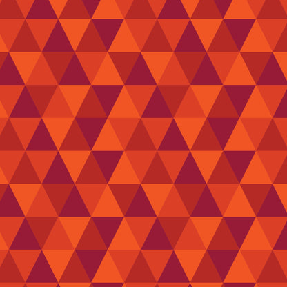 Triangles - Red/Orange - Jojulein Design - Foxwood - Cloud 9 Fabrics - Organic Cotton Poplin