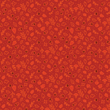 Forest Floor - Jojulein Design - Foxwood - Cloud 9 Fabrics - Organic Cotton Poplin