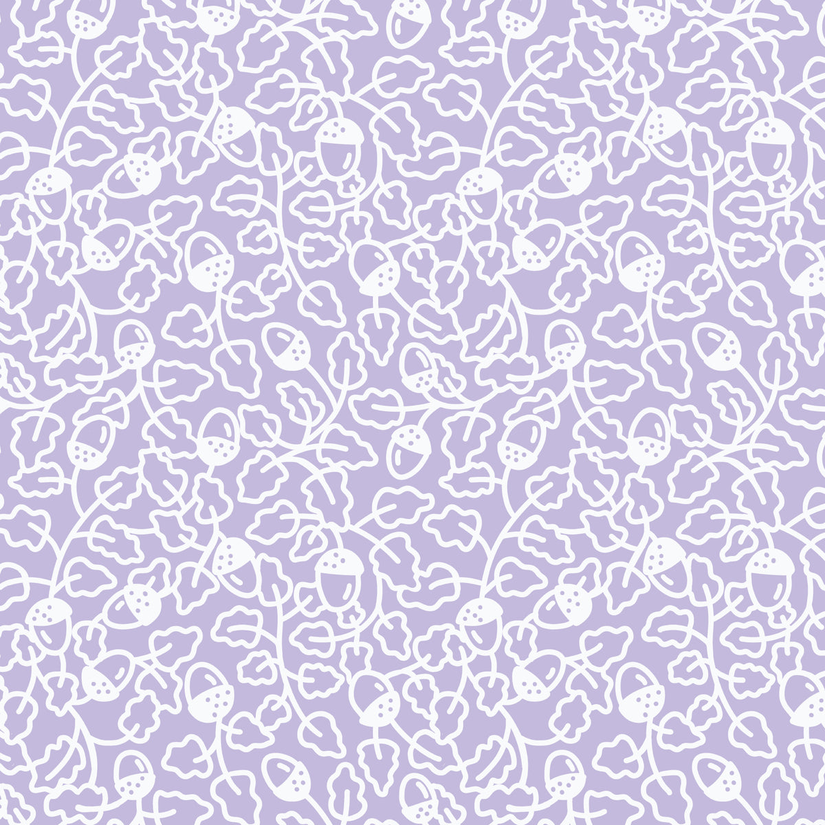Oak Leaves - Light Blue/White - Jojulein Design - Foxwood - Cloud 9 Fabrics - Organic Cotton Poplin